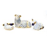 Royal Crown Derby recumbent horned sheep,