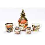 A Royal Crown Derby 2444 pattern, ovoid jar and cover,