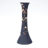 A Japanese green ground vase,