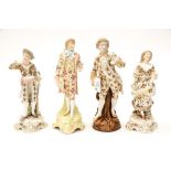 Four German porcelain figurines 19th Century