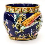 A Majolica style 19th Century jardiniere,