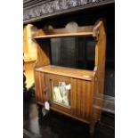 A late Victorian Aesthetic wall cabinet,