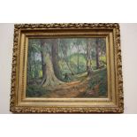 A framed oil on board, unsigned but attributed to D.