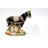 Royal Crown Derby first quality Shire Horse, limited edition 773/1500, boxed ,