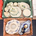 A tea and dinner service Poole Pottery together with jug and basin and Portuguese bowl,