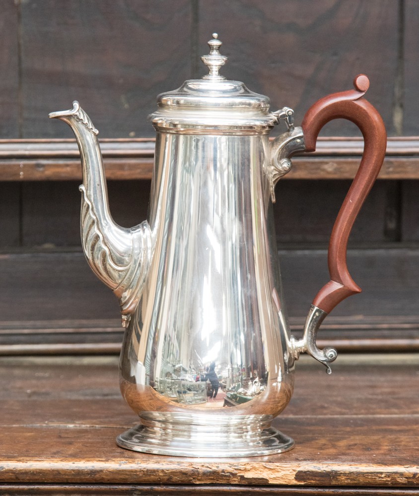 An Elizabeth II silver coffee pot,