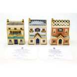 Three Royal Crown Derby miniature Public Houses: The Admiral Lord Nelson,