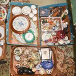 Nippon hand painted milk, sugar, meat plates, John William Ridgeway wall plaque, circa 1840,