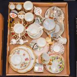 A collection of cabinet china to include Royal Crown Derby Imari palette 1128 and 6299 (8) Spode