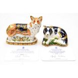 Royal Crown Derby Royal Windsor Corgi, limited edition 168/950, with Border Collie,