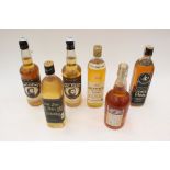 Whisky including Dixon Rare Old, Burberrys 5 year old, Oldmoor, Kent, Black Prince, John Player,