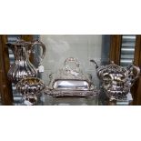 EPBM four piece tea service by Jones Dixon 7 Sons,