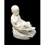 A Minton Parian/Bisque sculpture of Princess Beatrice, possibly by Renet,