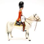 A Duke of Edinburgh Trooping the Colour Beswick figure. Beefeater on grey horse.