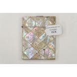 A Victorian mother of pearl card case a/f
