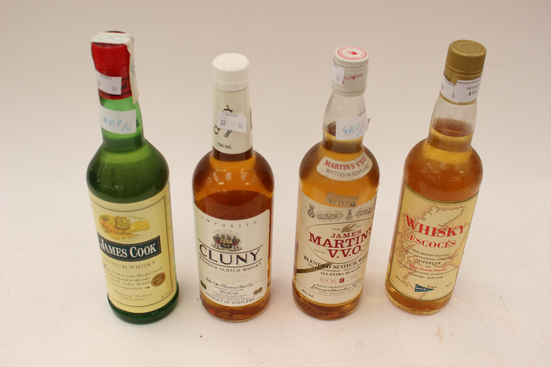 Whisky including Balie Nicol Jarvie, Glen Silver 6 year old, Banoch Brae, James Martin VV0,