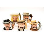 Five Royal Doulton character jugs, The Wild West collection, comprising 'Annie Oakley' D6732,