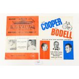 A Henry Cooper v Jack Bodell signed boxing programme 1967 and a Billy Walker v Jack Bodell