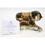 Royal Crown Derby first quality Grecian Bull, limited edition number 509/750, certificate,