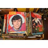 Football: One box of assorted football programmes and books to include: Charles Buchan interest,