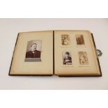 A Victorian photograph album (tooled leather) with Leicester and Burton on Trent (photographs)