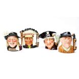 Four Royal Doulton character jugs including Aramis D6441, Golfer D6623,