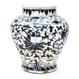 A Kangxi style Chinese blue and white vase