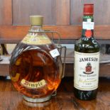 Haig Dimple whisky 3 pint 6 2/3 fl oz bottle and Jameson Irish whisky (2)