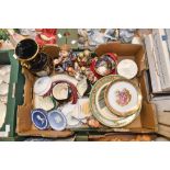 A collection of ceramics to include Hummel Goebel figures, Limoges plates,