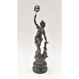 A 19th Century French spelter (bronzed) figurine