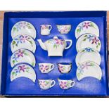 A Royal Cauldron 'Daisies' Corona ware children's tea set, 1952, in original box,