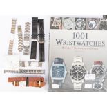 Watch straps and bracelets together with a book 1001 wristwatches and History etc