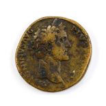 Antoninus Pius Sestertius, Rome. AD 147-148. Obv.