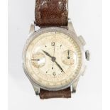 Universal Geneve, a circa 1940's gentleman's Universal steel chronograph wristwatch,