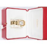 Cartier, a gentleman's 18k gold Cartier Tank Francaise automatic wristwatch,