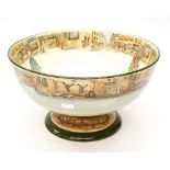 Large Doulton Dickens pedestal bowl