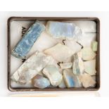 Box of opal specimens