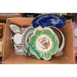 A box containing commemorative plates etc, some nice examples, Lord Roberts,