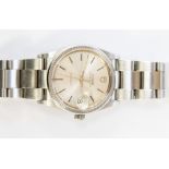 A Tudor quartz, gentleman's stainless steel bracelet watch, model 91530, service number 164947,