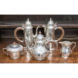 Tiffany & Co, a five piece silver tea and coffee service of 18th Century design,