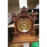 An eight day movement Tivoli mantel strike Ansonia Clock Co, New York,