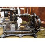 An 1880s 'Empress' Davis and Co London 'I Move with the Times' cast iron sewing machine