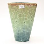 Ted Secombe, Oval Vase, studio porcelain, 2016, matte crystal glaze,