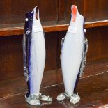 A Murano style pair of glass Penguins (2)