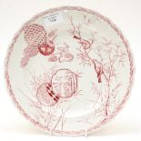 A late 19th century Hensy Ltd specimen plate with aesthetic movement design