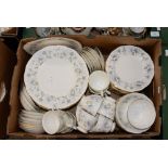 One box containing a Colclough 'Rhapsody in Blue' extended dinner service and teaset (1)