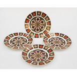 Four Royal Crown Derby Imari 1128 salad plates,