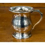 A silver baluster Christening mug, Birmingham 1929,