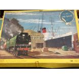 Hamo early 1960s 00/HO scale tram in original box and an Ian Allan wooden jigsaw,