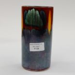 A Poole pottery cylinder vase 'Intrusion'